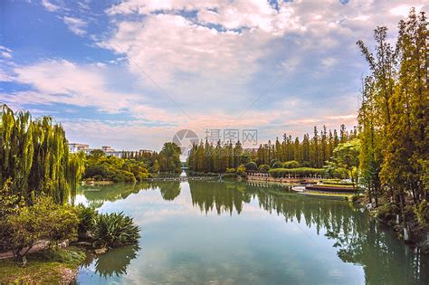 鱼塘摄影图__山水风景_自然景观_摄影图库_昵图网nipic.com