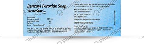 Buy ACNESTAR 2.5% SOAP 75GM Online & Get Upto 60% OFF at PharmEasy