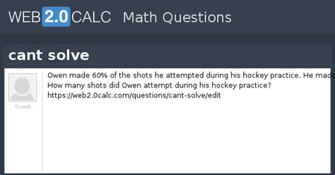 View question - cant solve