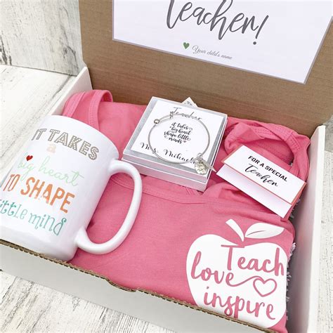 Teacher gift Box - Personalized Teacher Gift - Teacher Gift Set with ...
