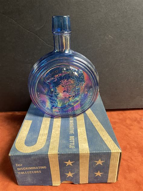 JFK John F. Kennedy Wheaton NJ Commemorative Blue Liquor Bottle 1st ...