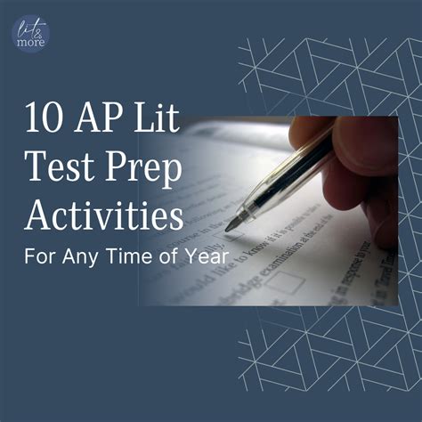 10 AP Lit Test Prep Activities For Any Time - Lit & More