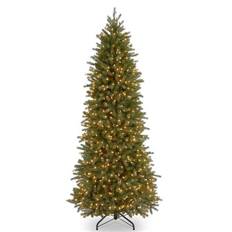 National Tree Company 6.5-ft. Clear Pre-Lit Jersey Fraser Fir Pencil ...