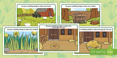 Spring Modelling Dough Mats | Twinkl