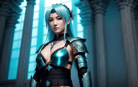 Обои girl, fantasy, armor, art, asian, digital art, Stable Diffusion ...