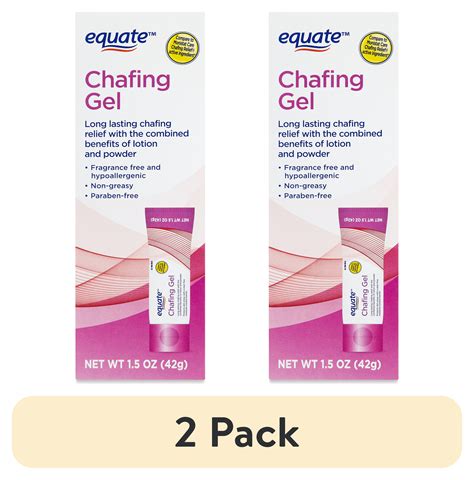 Mejores ofertas e historial de precios de (2 pack) Equate Chafing Gel ...