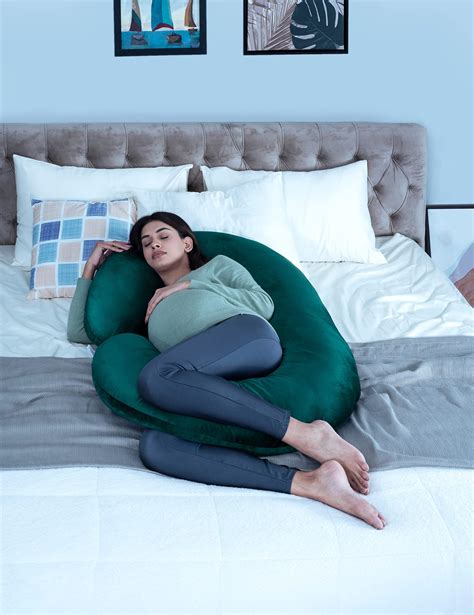 Buy Kuber Industries Microfiber 50TC Body Pillow with Zippered Cover ...