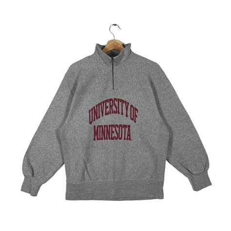 Vintage University Of Minnesota Half Zip Sweatshirt S Größe - Etsy.de