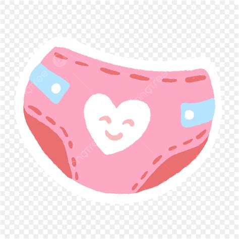 Pink Baby Diaper Clipart