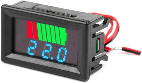 Shockley Mini Car Battery Charge Level Indicator 12V 24V 36V 48V 60V ...