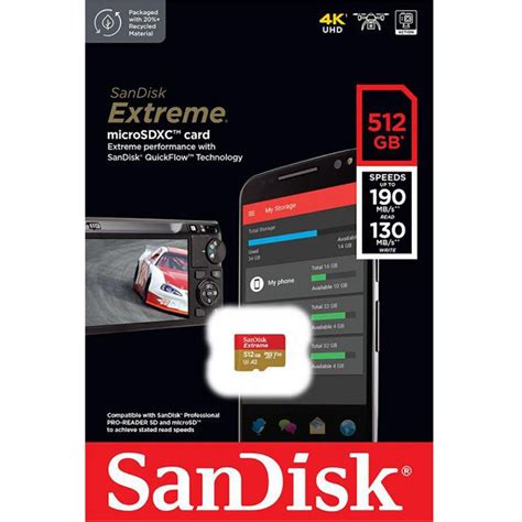 SanDisk 512GB Extreme Micro SD for Dash & Action Cams | FlashTrend