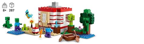 LEGO Minecraft The TNT Jungle House, Video Game Collectible Toy 21275 ...