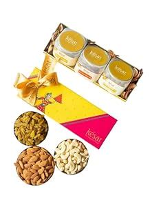 Dessert Drama By Kesar Sweets | Dry Fruits & Nuts Gifts Hamper Box with ...