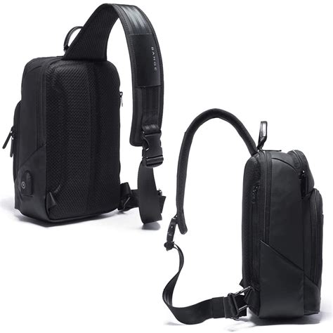 The Clownfish Water Resistant Anti-Theft Sling Crossbody Bag with USB ...