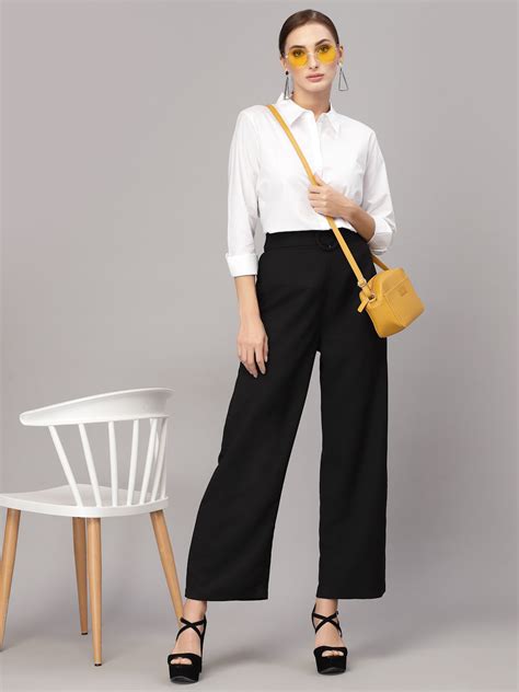 Style Quotient Women Solid White Cotton Regular Formal Shirt ...