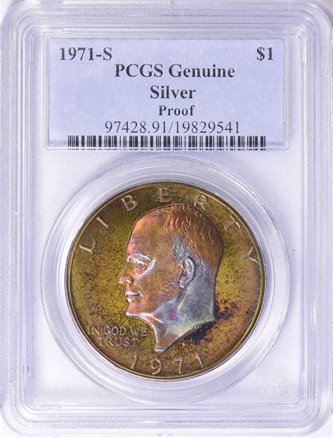 1971-S Eisenhower Dollar Silver Proof PCGS Genuine Details (Item ...