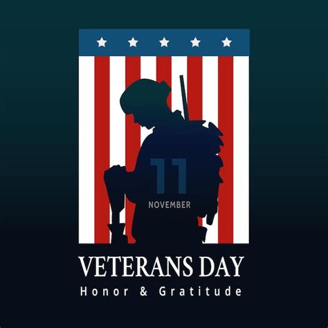 Military soldiers honor 11 th november on veterans day of america ...