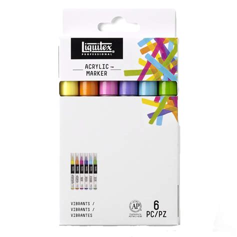 Liquitex Professional Paint Acrylic Marker Set - Pack of 6 – SCOOBOO
