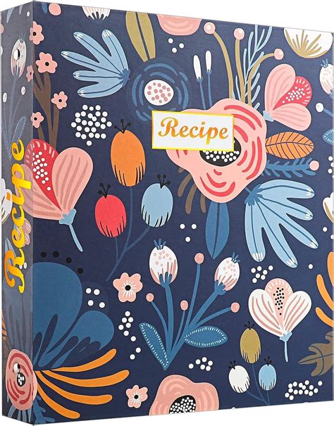 Hihealer 3 Ring Recipe Binder Large Recipe Book to Write in Your Own ...