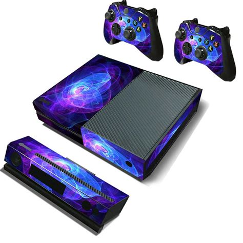 Purple protective vinyl decal skin stickers wrap cover for xbox one ...