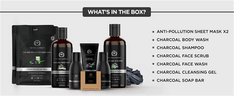 The Man Company Ultimate Charcoal Detan Kit With Elegant Gift Box ...