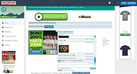 Force Download - Descargar y convertir vídeos YouTube Online