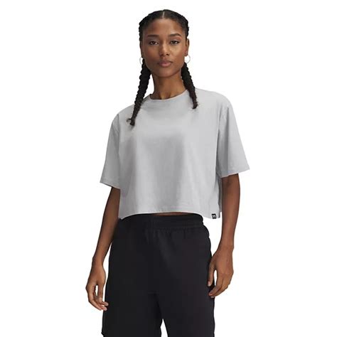 Women's Under Armour Rival Short Sleeve Cropped Tee