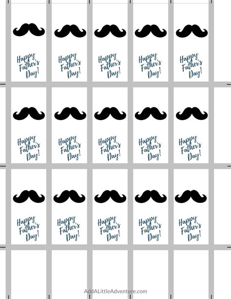 Free Printable Father's Day Candy Bar Wrappers Templates