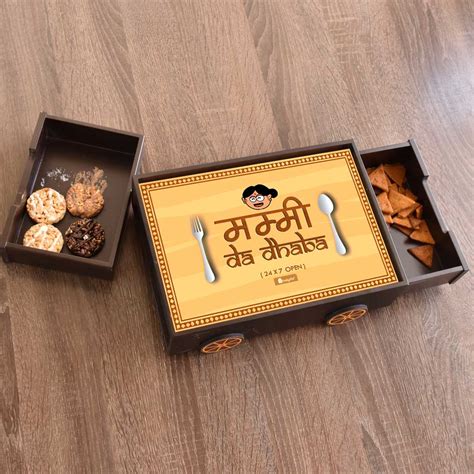 Mummy da Dhaba - Light Brown Multipurpose Tray – Indigifts