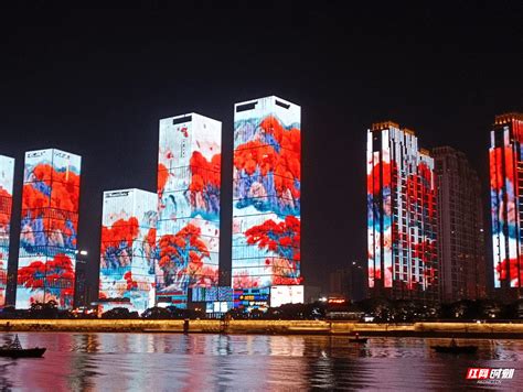 长沙湘江夜景,都市风光,建筑摄影,摄影,汇图网www.huitu.com