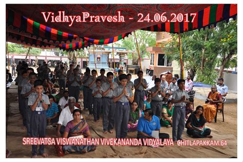 Vidya_Pravesh Sreevatsa Viswanathan Vivekananda Vidyalaya Senior ...