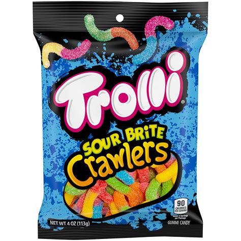 Trolli Sour Brite Crawlers Gummy Worms, 4 oz - Walmart.com