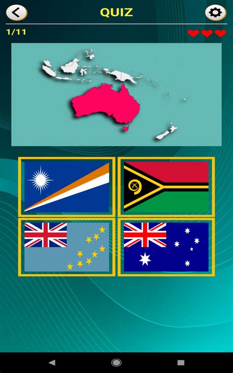 Oceania Flags & Maps Quiz - App on Amazon Appstore