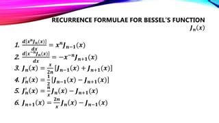 Image result for Bessel Function Recurrence Relation