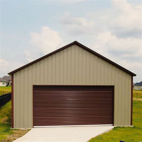 24x50x12 Metal Garage | 5 Windows | Dual Entry Access