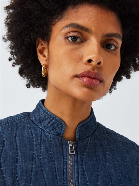 AND/OR Amber Quilted Denim Jacket, Denim Blue