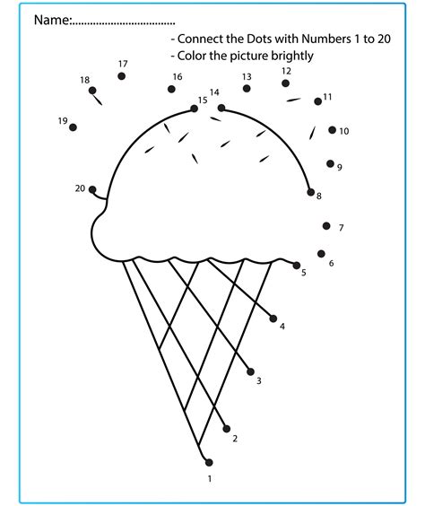 Summer Game Dot to dot Worksheets game for kids. 9990845 Vector Art at Vecteezy