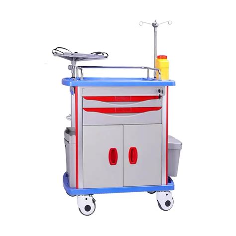 Buy Medical C Cart, Mobile Emergency Cart, ABS Medication Bin Cart with ...
