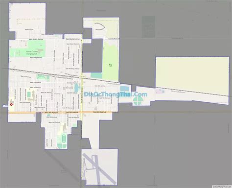 Road map of Yuma in 2025 | Colorado county, Yuma, Colorado