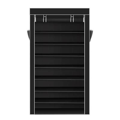 Buy Ktaxon 10 Tiers Shoe Rack with Cover Closet Shoe Storage Cabinet ...