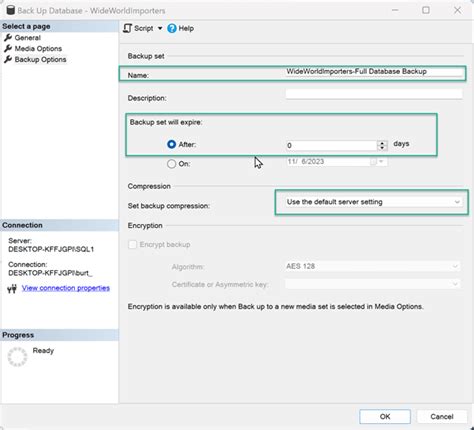 Image result for MS SQL SSMS Backup to Local Drive