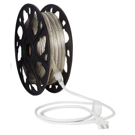 Elco Lighting Flat 0.5W/ft. - 1W/ft. 120V LED Rope Light EDF12WW-90 | Zoro