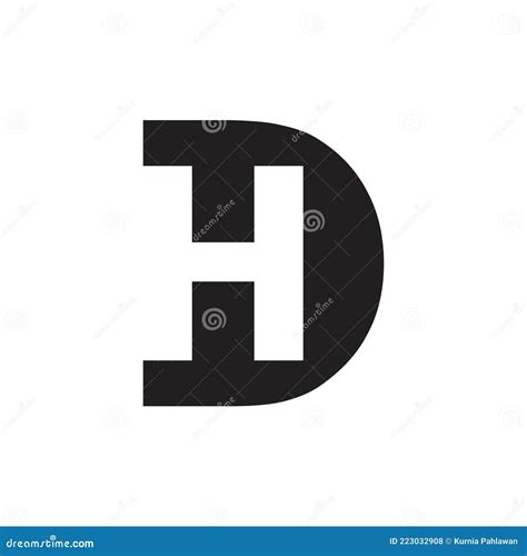 Dh logo , abstract dh logo stock illustration. Illustration of stylish ...