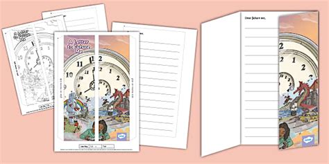 A Letter to Future Me Folding Writing Template - Twinkl