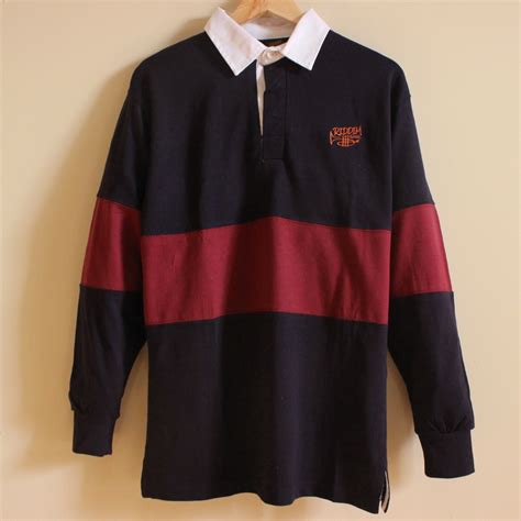 [Navy/Burgundy] Ragga Shirts [ラガーシャツ] | riddimclothing