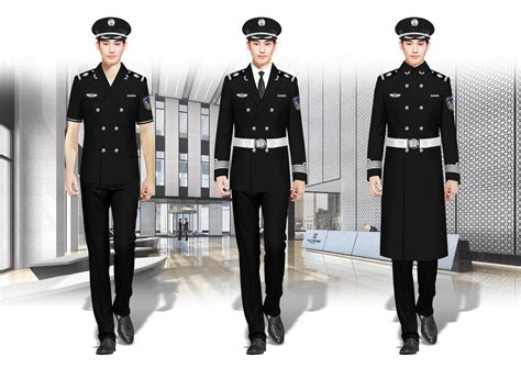 2022新款物业酒店男保安服高端订制安保服装设计图来样定做工作服-阿里巴巴