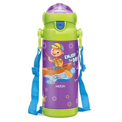 Milton Kidzy 450 Thermosteel Sipper Hot and Cold Water Bottle, 350 ml ...