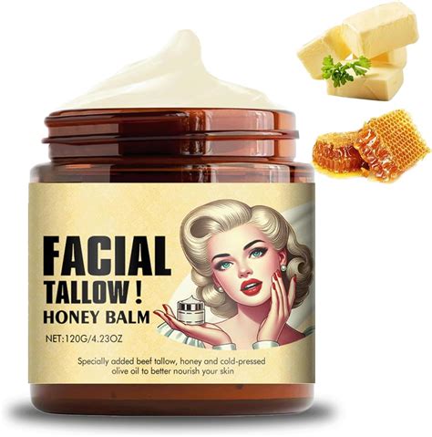 Amazon.com : EXGYAN Whipped Beef Tallow and Honey Balm, Beef Tallow Balm for Skin Care Tallow ...