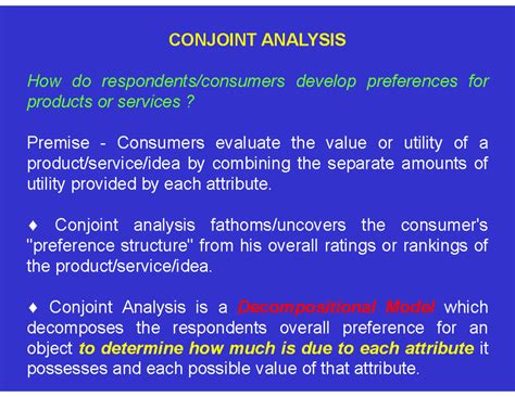 Conjoint Analysis (Course Code: CA101) - Understanding Consumer ...