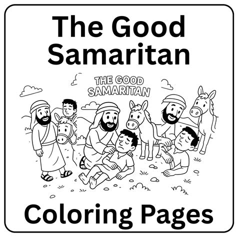 The Good Samaritan Coloring Page Printable [2025]